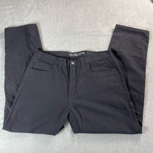 Berkley Jensen Mens 36x32 Gray Carpenter Pants Work Wear Heavy Duty Canvas